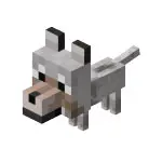 Wolf cub in Minecraft