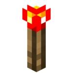 Redstone torch in Minecraft