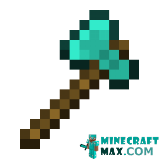 Diamond ax in Minecraft