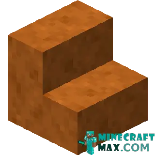 Smooth red sandstone steps in Minecraft