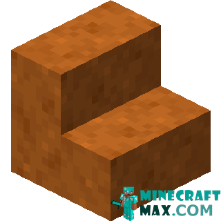 Smooth red sandstone steps in Minecraft