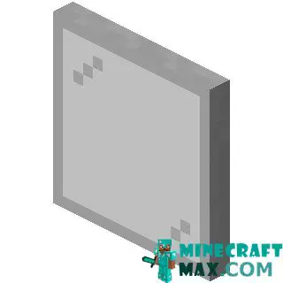 Light gray glass panel in Minecraft