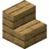 How to craft Oak steps in Minecraft