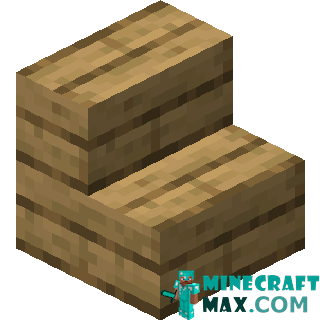 Oak steps in Minecraft