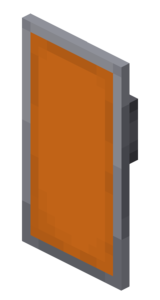 Orange shield in Minecraft