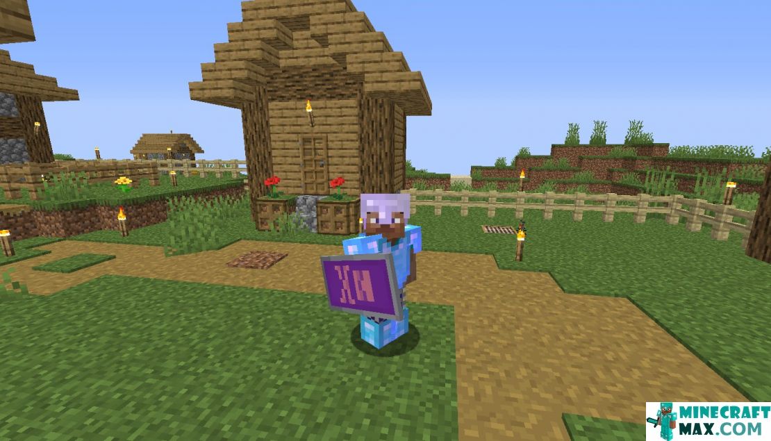 How to make Purple shield in Minecraft | Screenshot 2