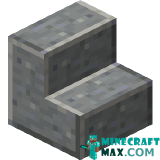 Polished Andesite Steps in Minecraft