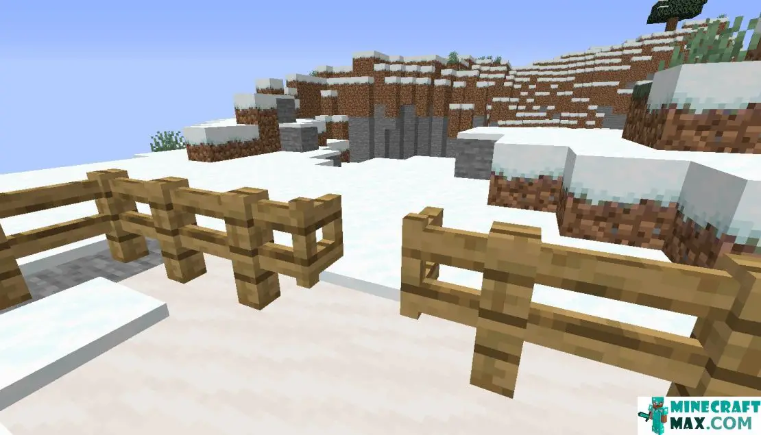 How to make Oak gate in Minecraft | Screenshot 1