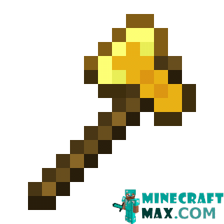 Golden ax in Minecraft