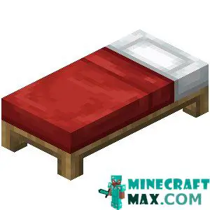 Red bed in Minecraft