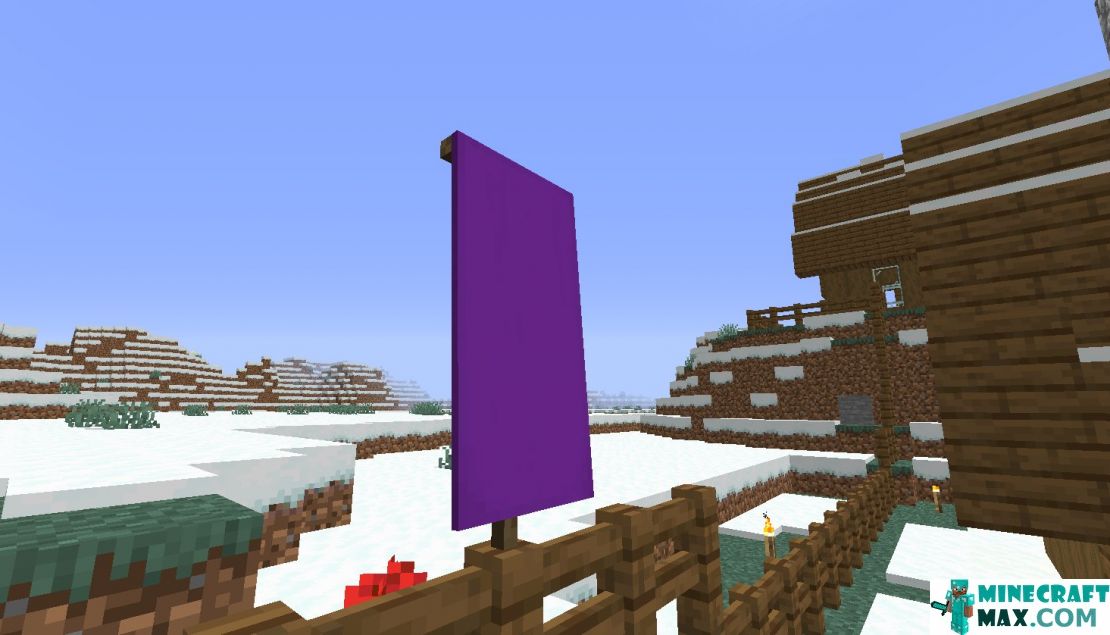 How to make Purple flag in Minecraft | Screenshot 1