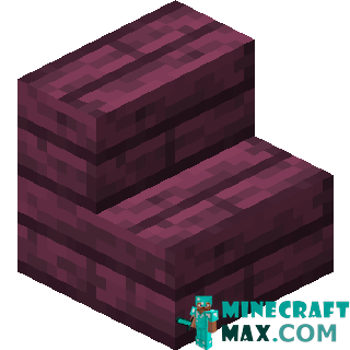 Crimson stairs in Minecraft