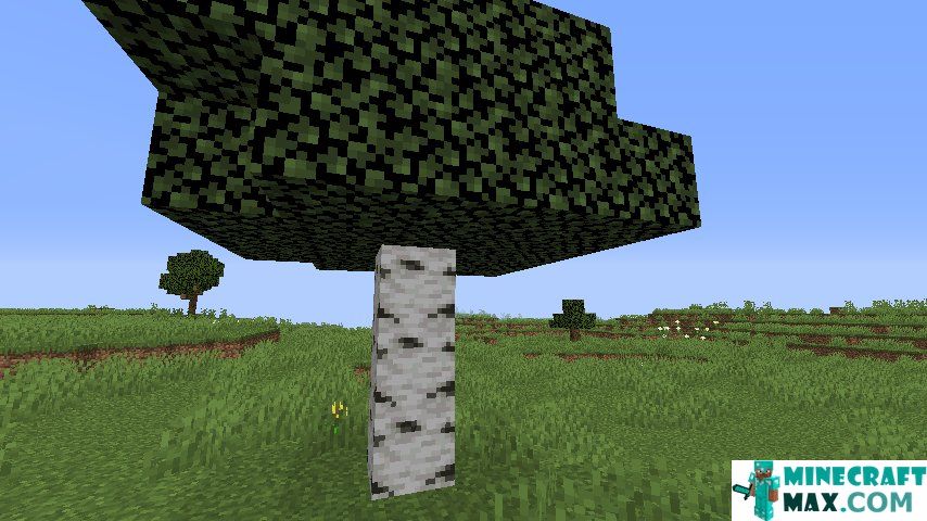 How to make Hewn birch log in Minecraft | Screenshot 2