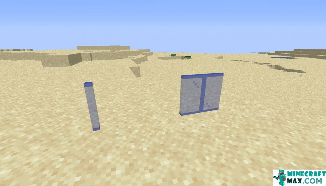 How to make Blue glass panel in Minecraft | Screenshot 2