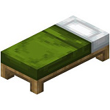 How to craft Green bed in Minecraft
