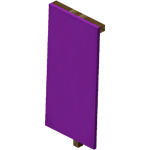 Purple flag in Minecraft