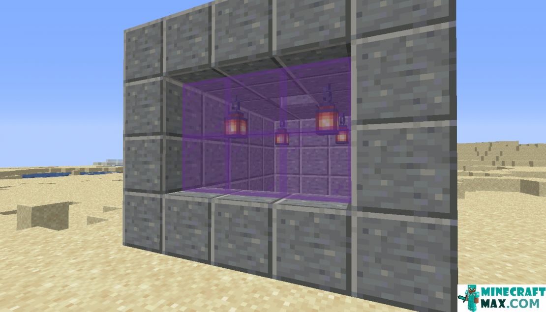 How to make Purple glass panel in Minecraft | Screenshot 1