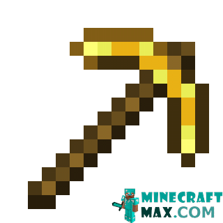 Golden pickaxe in Minecraft
