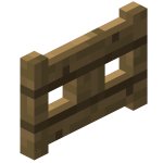 Oak gate in Minecraft