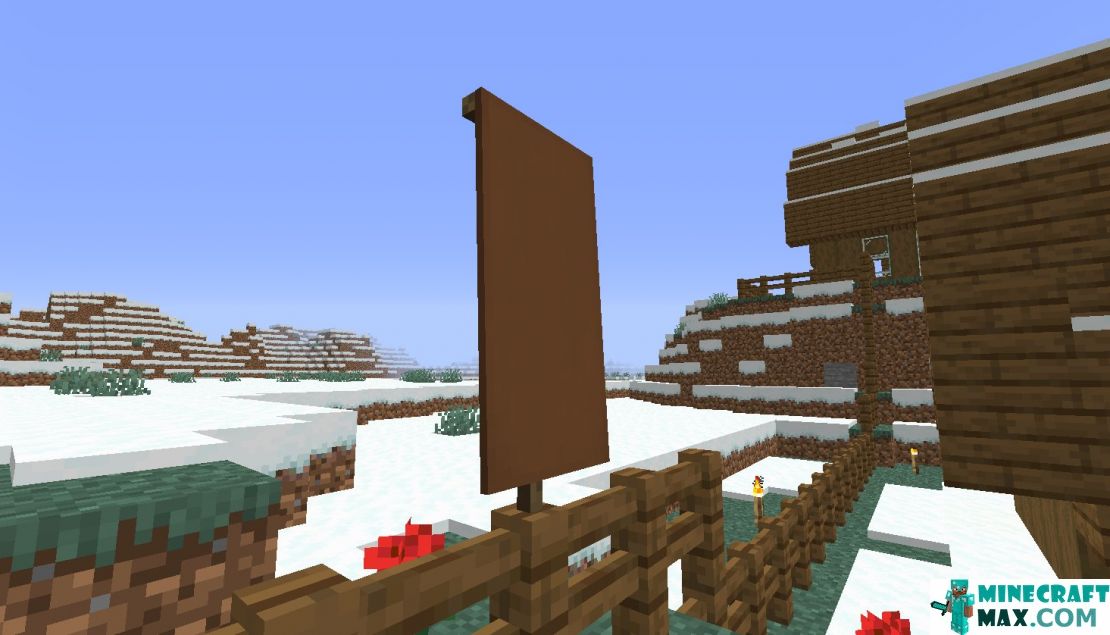 How to make Brown flag in Minecraft | Screenshot 1