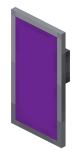 Purple shield in Minecraft