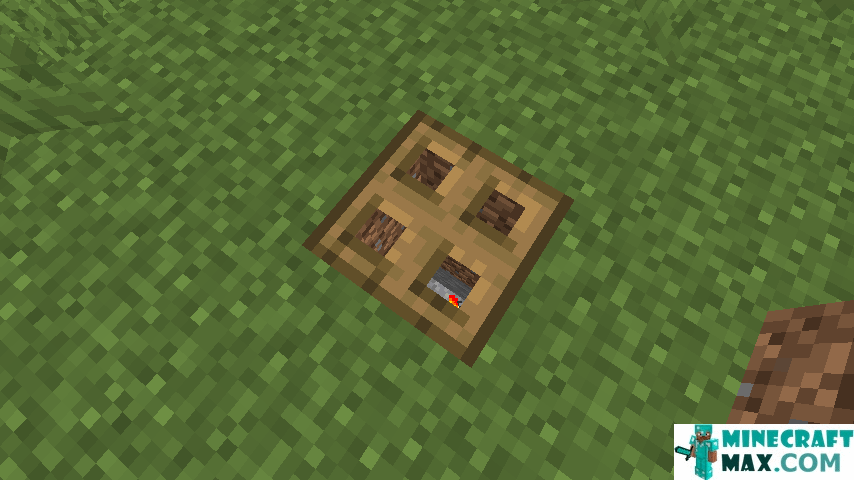 How to make Oak hatch in Minecraft | Screenshot 1