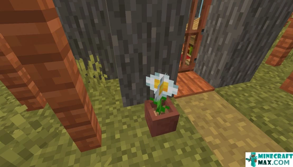 How to make Chamomile in a pot in Minecraft | Screenshot 1