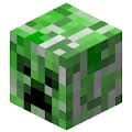 Creeper head in Minecraft