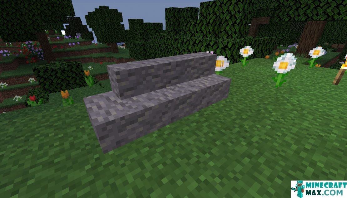 How to make Andesite steps in Minecraft | Screenshot 1
