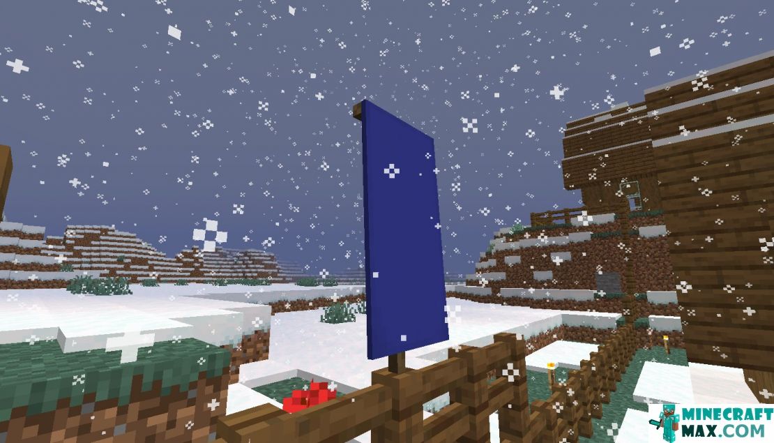 How to make Blue flag in Minecraft | Screenshot 1