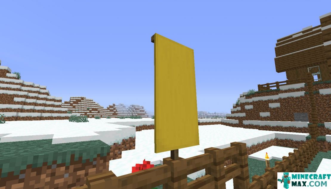 How to make Yellow flag in Minecraft | Screenshot 1