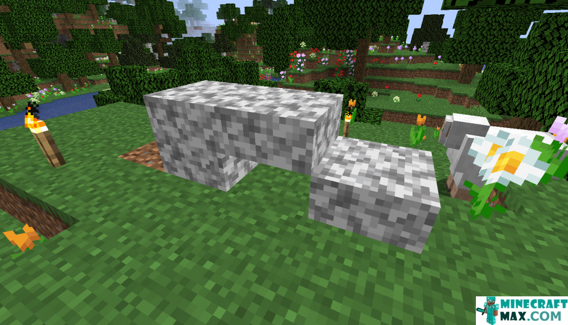 How to make Diorite slab in Minecraft | Screenshot 1