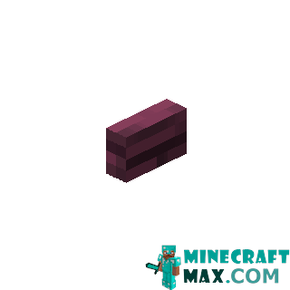 Crimson button in Minecraft