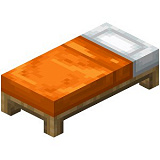 How to craft Orange bed in Minecraft
