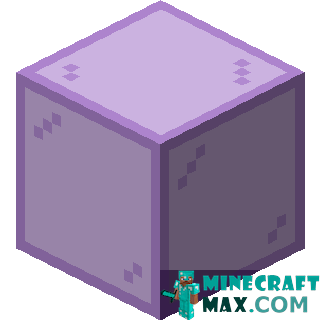 Purple glass in Minecraft