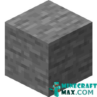 A rock in Minecraft