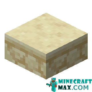 Sandstone slab in Minecraft