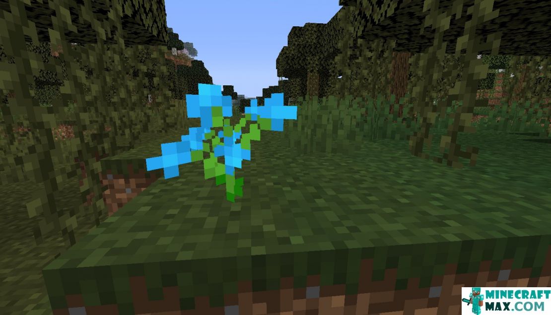 How to make Blue orchid in Minecraft | Screenshot 1