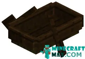 Dark oak boat in Minecraft