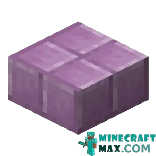 Purple plate in Minecraft