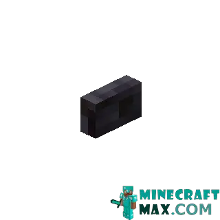 Polished black button in Minecraft