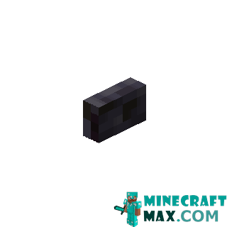 Polished black button in Minecraft