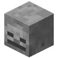 Skeleton skull in Minecraft