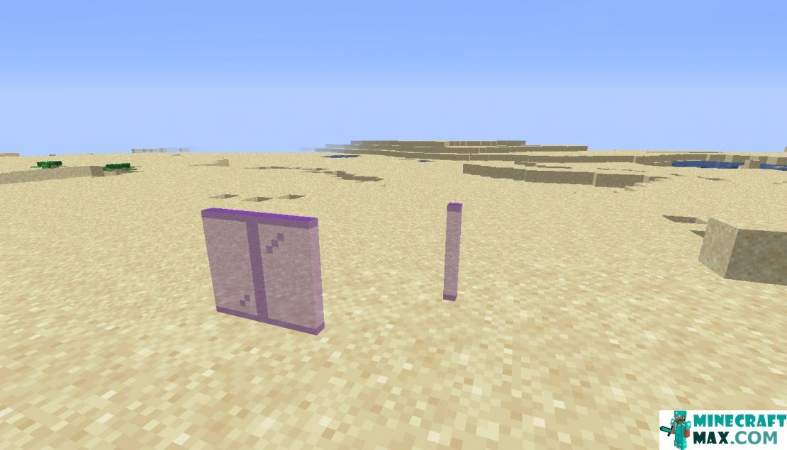 How to make Magenta glass panel in Minecraft | Screenshot 2