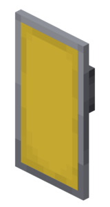 Yellow shield in Minecraft