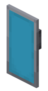 Blue shield in Minecraft