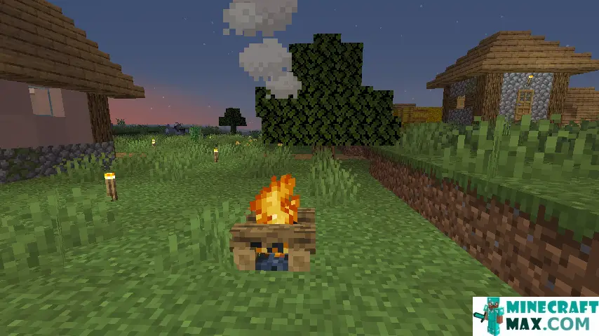 How to make Bonfire in Minecraft | Screenshot 1