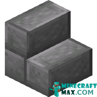 Stone brick steps in Minecraft