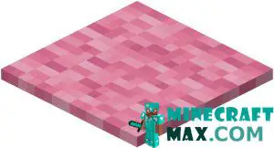 Pink carpet in Minecraft