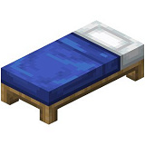 How to craft Blue bed in Minecraft